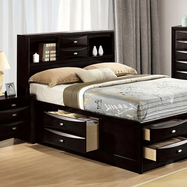 Furniture of America Zosimo FM7210BK-EK-BED King Storage Bed