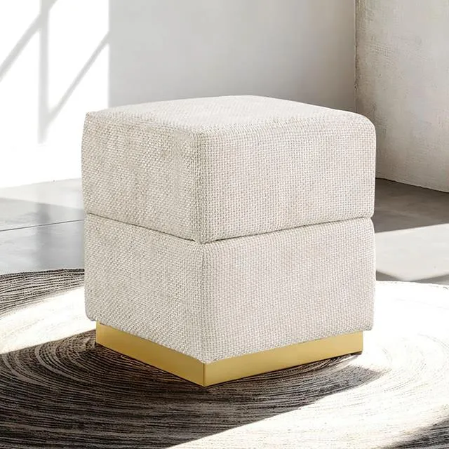 Furniture of America Krysten FM-AC8005WH Storage Stool