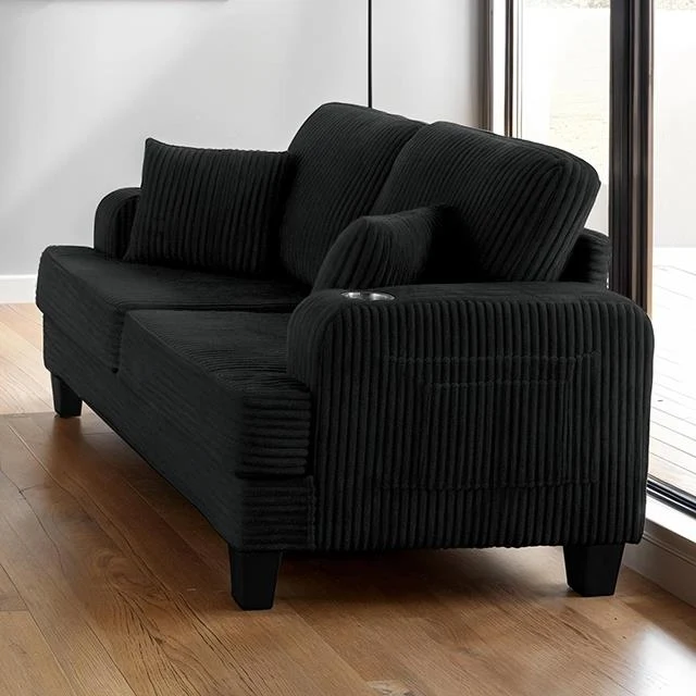 Furniture of America Moretaine SL6932BK-LV-PK Loveseat
