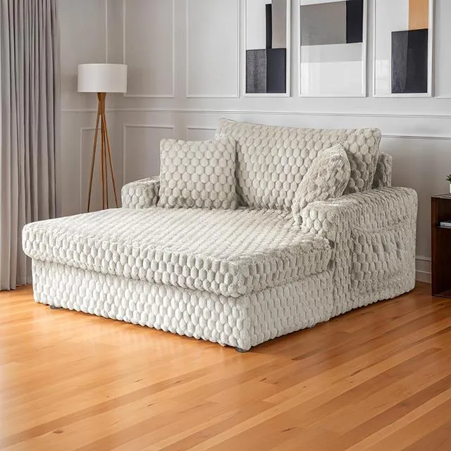 Furniture of America Ferryhill SL69000TP-PK 2-Arm Chaise
