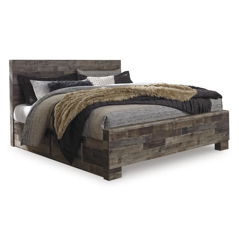 Signature Design by Ashley Derekson B200B44 King Panel Bed with 2 Side Storage