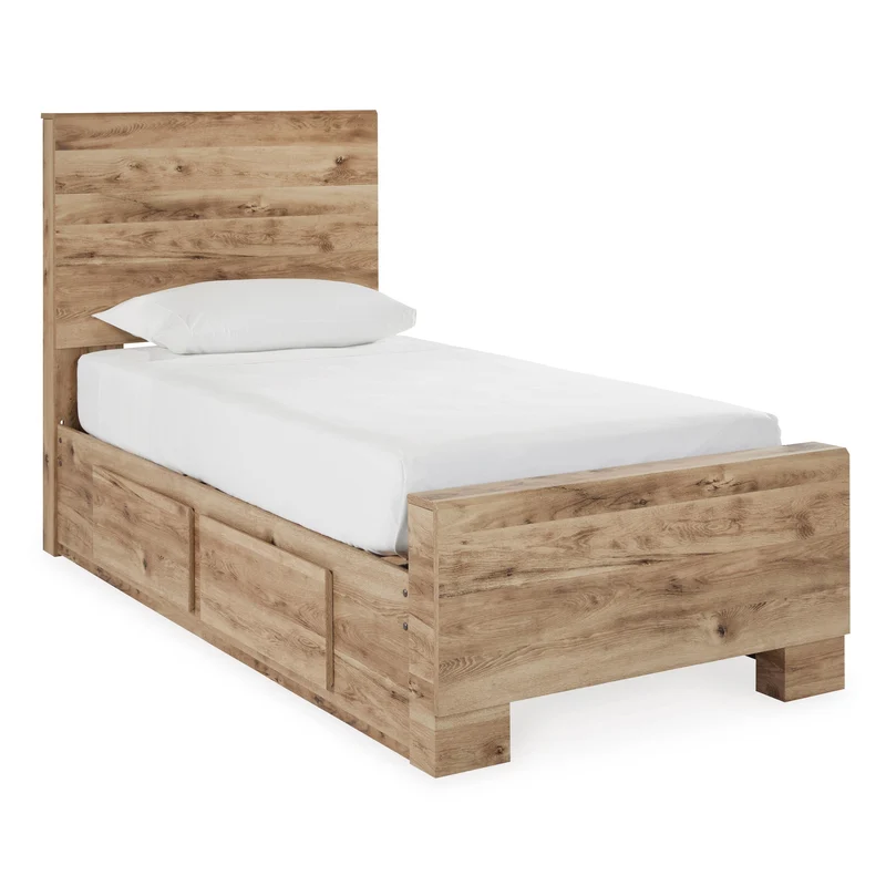 Signature Design by Ashley Hyanna B1050B28 Twin Panel Bed with 2 Side Storage