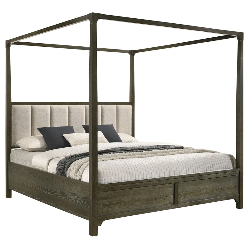 Coaster Furniture Gran Park 224931Q Queen Canopy Bed - Dark Cocoa