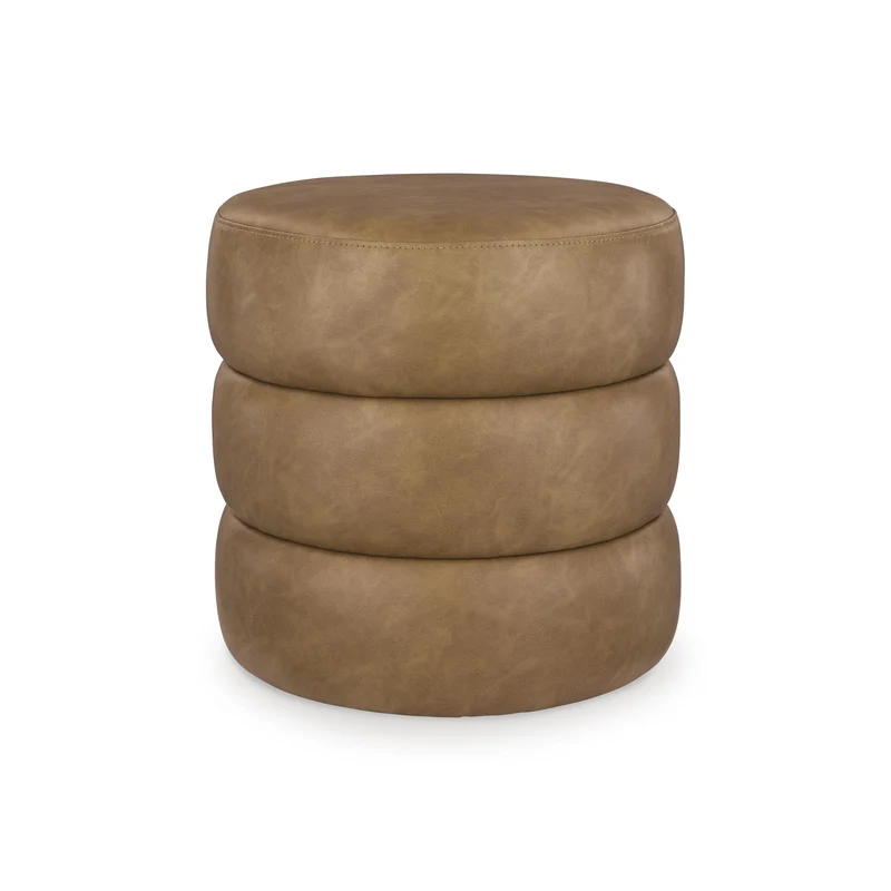 Signature Design by Ashley Ummi Leather Look Ottoman A3000791
