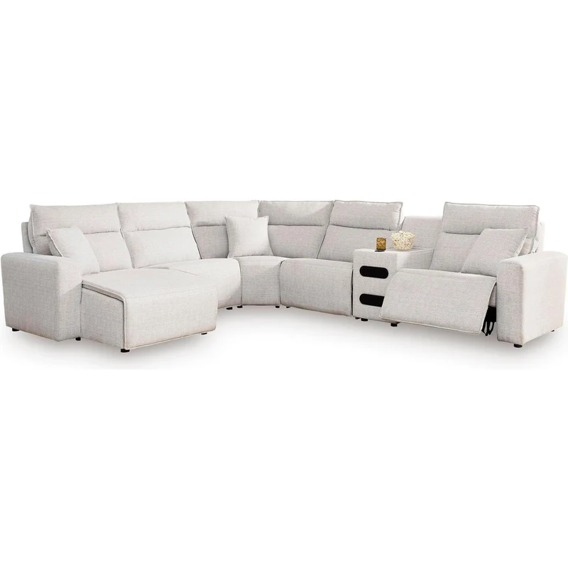 Signature Design by Ashley ModMax II 65907S29 6 pc Reclining Sectional with Chaise and Audio Console
