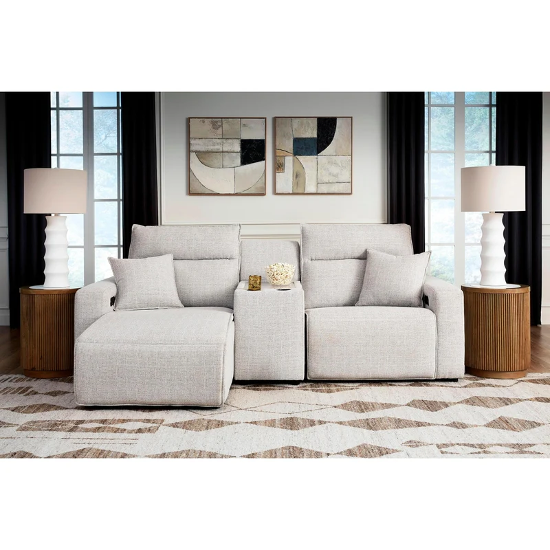 Signature Design by Ashley ModMax II 65907S17 3 pc Power Reclining Sectional with Chaise and Console
