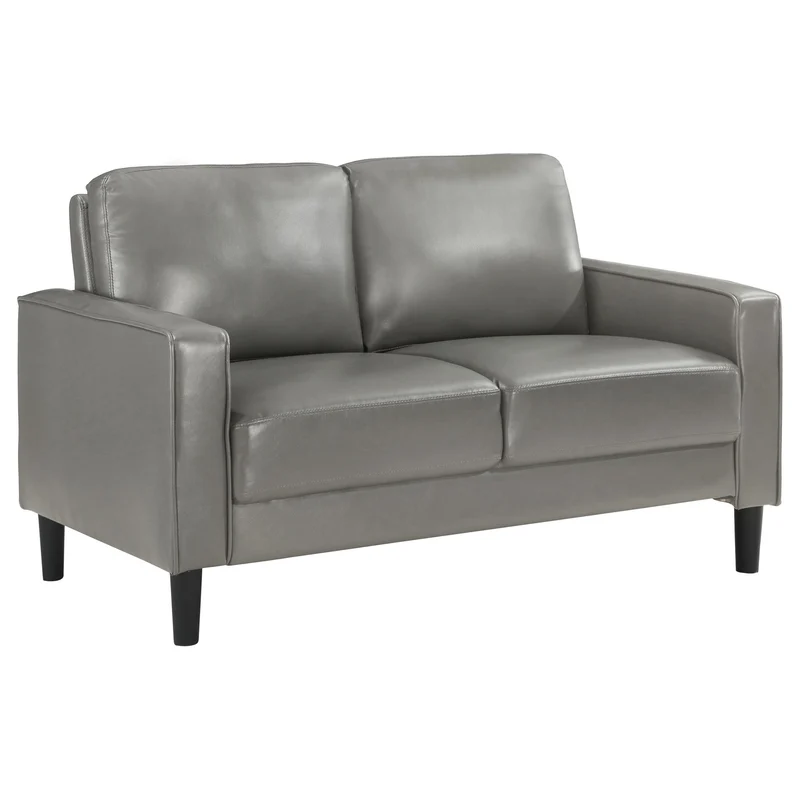 Coaster Furniture Ruth 508366 Upholstered Track Arm Loveseat - Grey