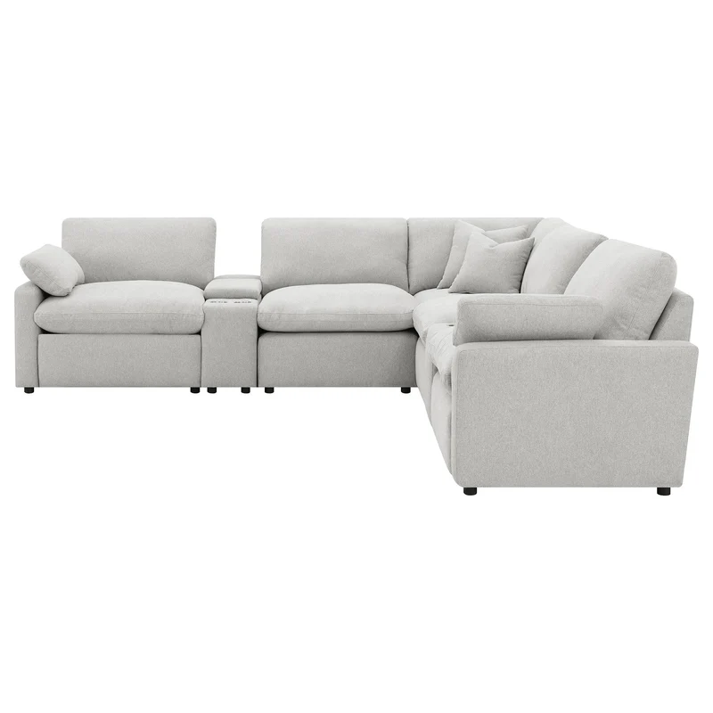 Coaster Furniture Collins 609560P-SETA 7-piece Modular Power Reclining Sectional - Grey