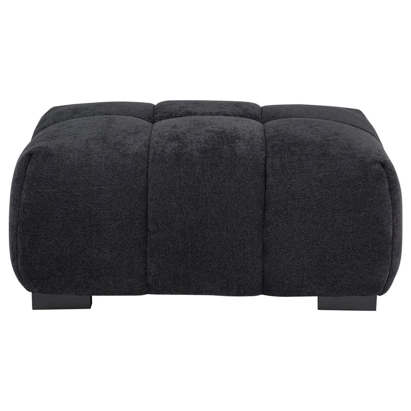 Coaster Furniture Octavia 511064 Upholstered Rectangular Ottoman - Black