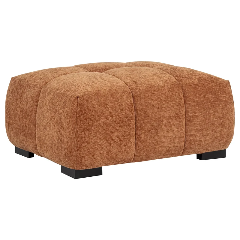 Coaster Furniture Octavia 509354 Upholstered Rectangular Ottoman - Orange