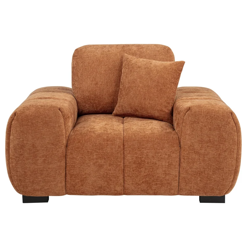 Coaster Furniture Octavia 509353 Upholstered Track Arm Accent Chair - Orange