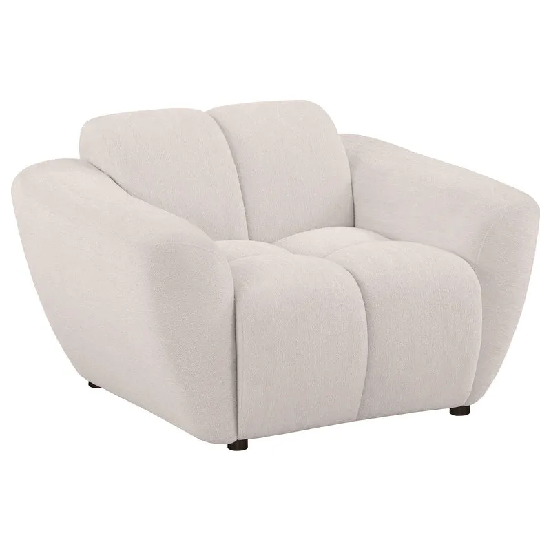 Coaster Furniture Destino 509303 Chenille Upholstered Splayed Arm Accent Chair - Greige