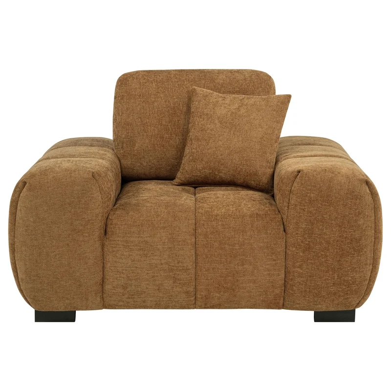 Coaster Furniture Octavia 509343 Upholstered Track Arm Accent Chair - Amber