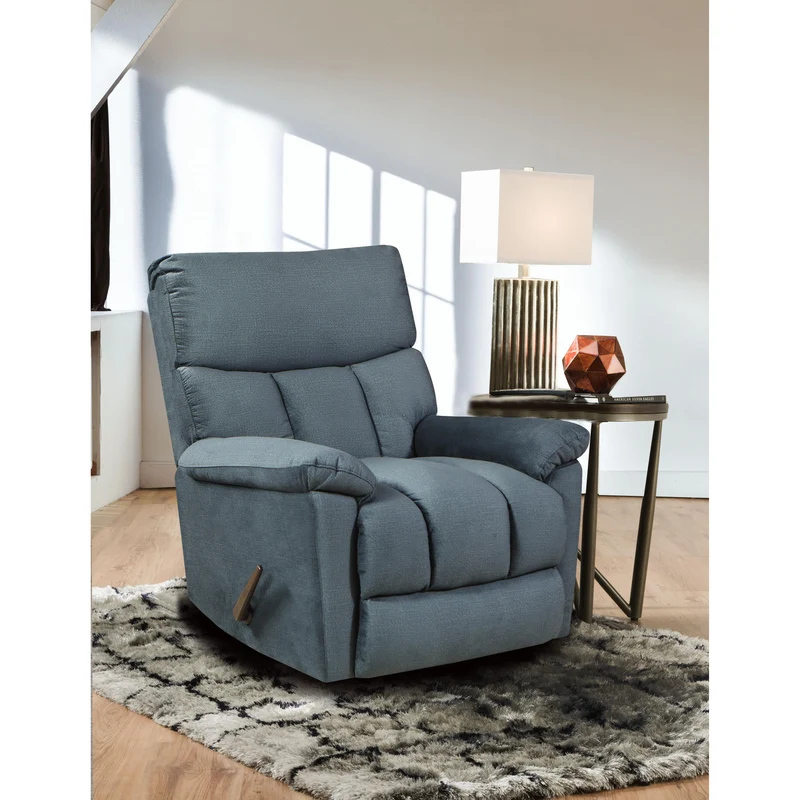 Behold Home 7580-65 Glider Recliner - Brookwood Navy