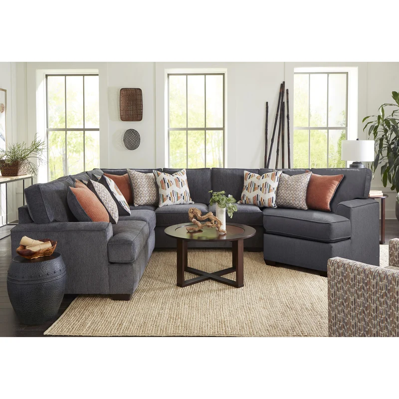 Behold Home 3550 3 pc Sectional - Rockport Slate