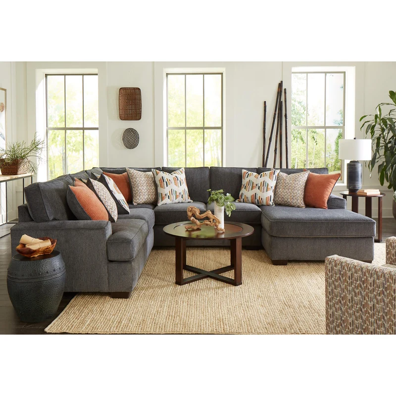 Behold Home 3550 3 pc Sectional - Rockport Slate