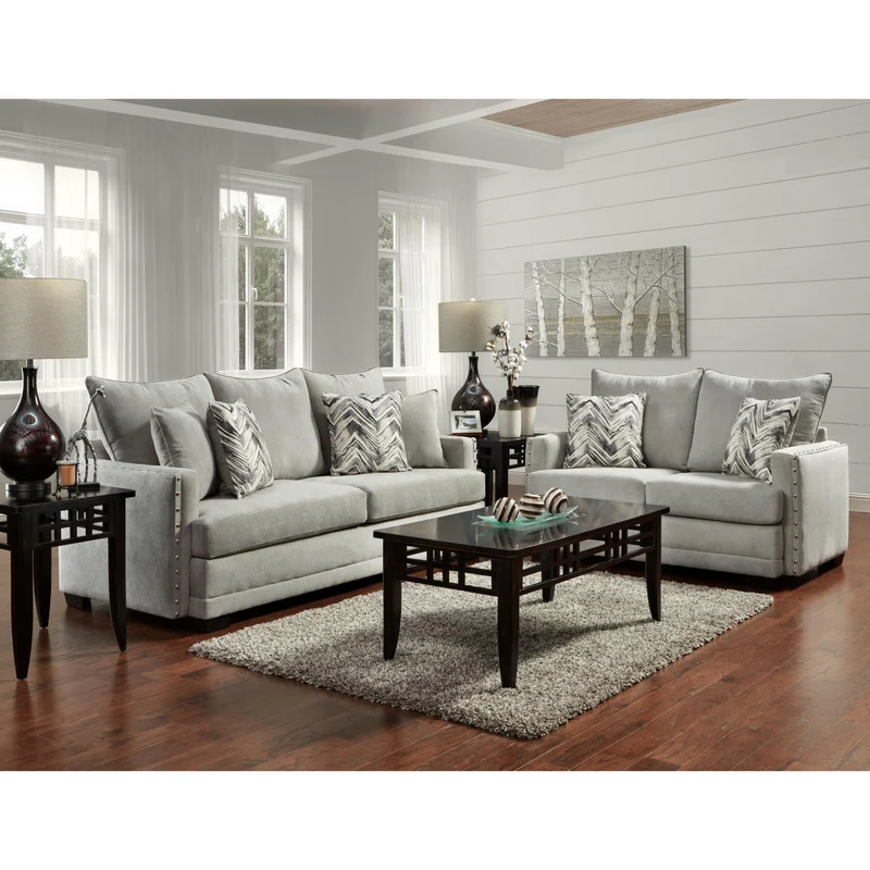 Behold Home 1683-131 Sofa - Chevy Silver