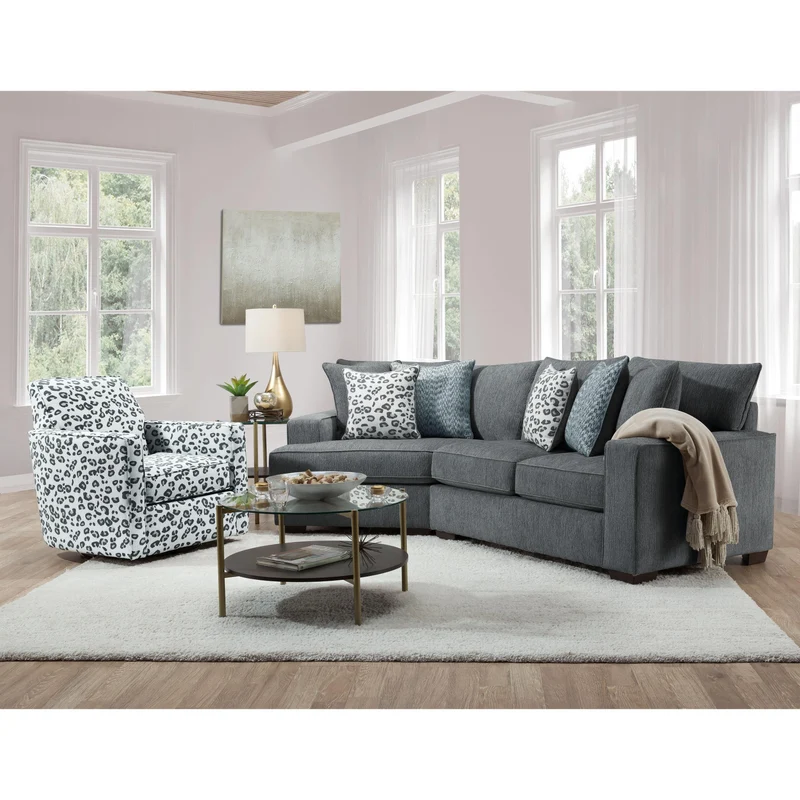 Behold Home 1640 2 pc Sectional - Callaway Slate
