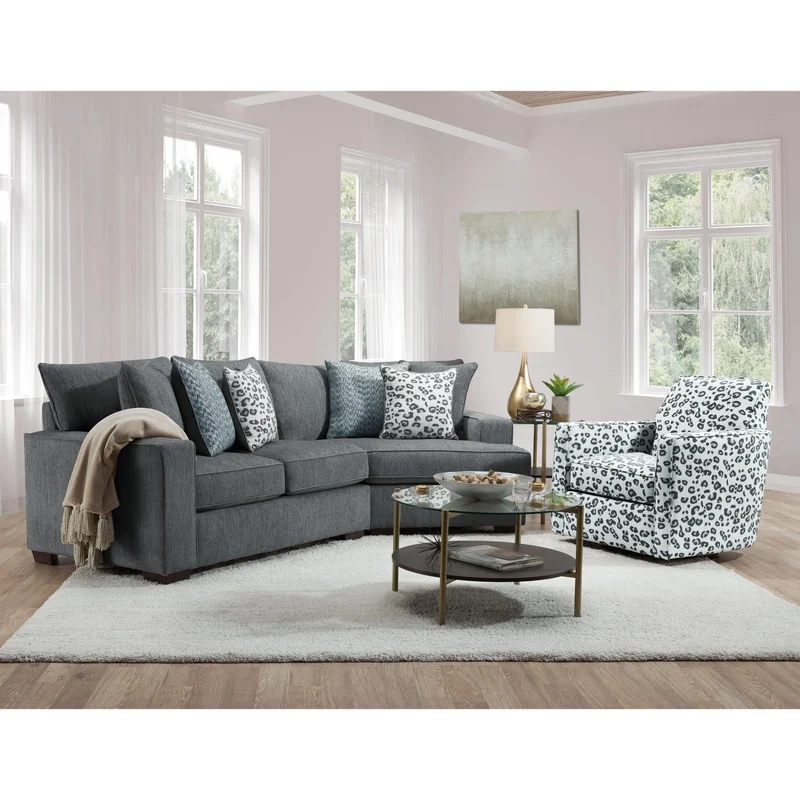 Behold Home 1640 2 pc Sectional - Callaway Slate