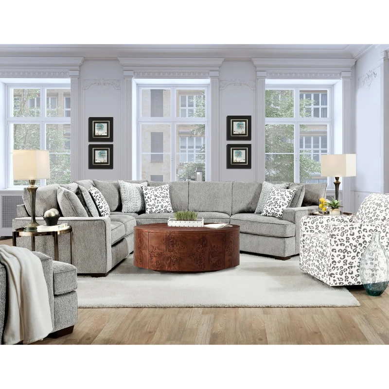 Behold Home 1640 3 pc Sectional - Callaway Pewter