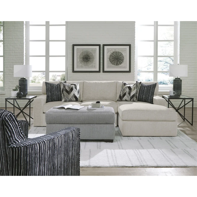 Behold Home 3480 2 pc Sectional - Hynde Cotton
