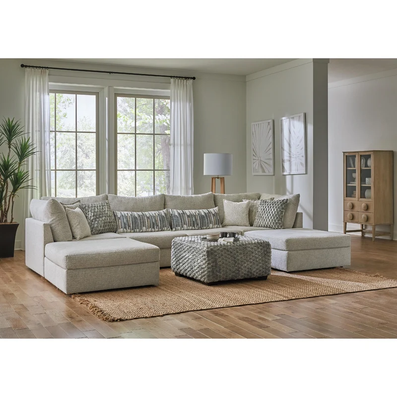 Behold Home 2880 6 pc Sectional - Jameson Ecru