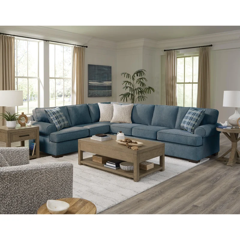 Behold Home 2300 2 pc Sectional - Becker Navy