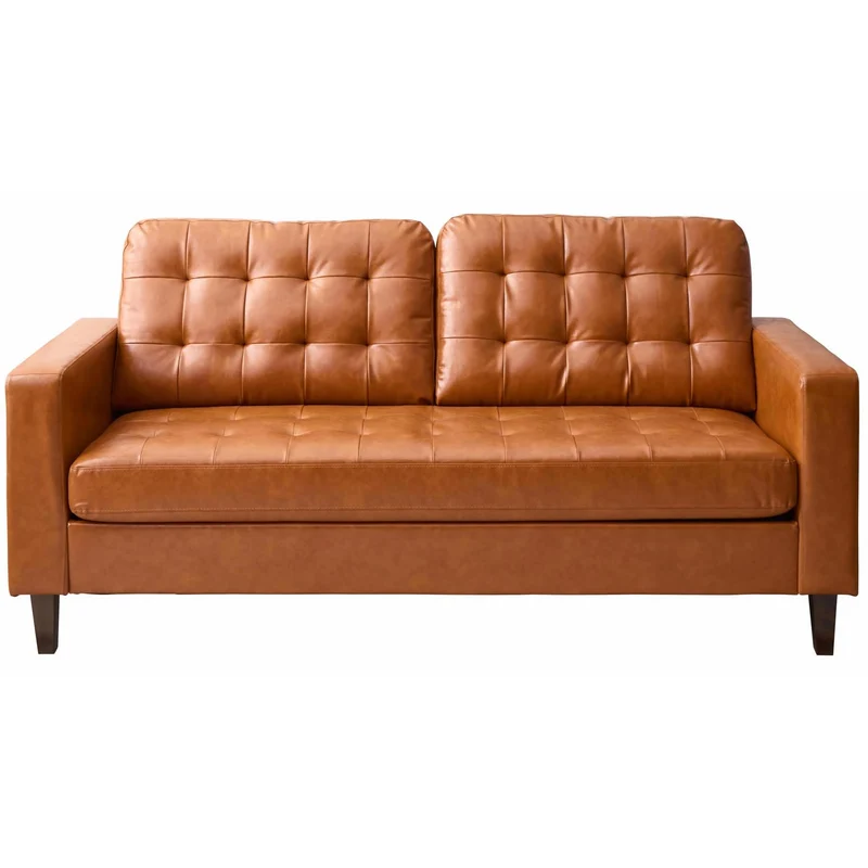 Weekender Douglas Sofa- Faux Caramel Brown