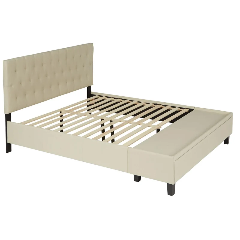 Weekender Morris Platform Bed- Pearl (Full)
