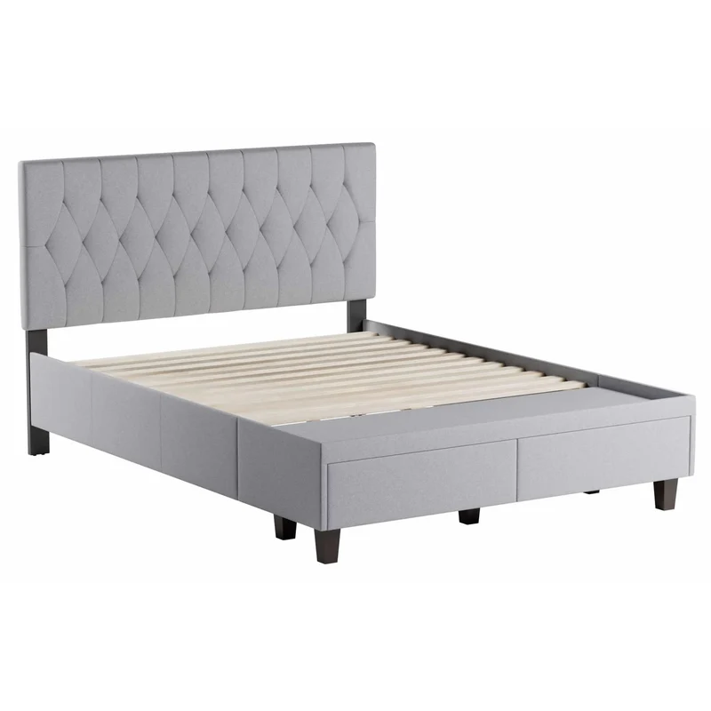 Weekender Morris Platform Bed- Stone (King)