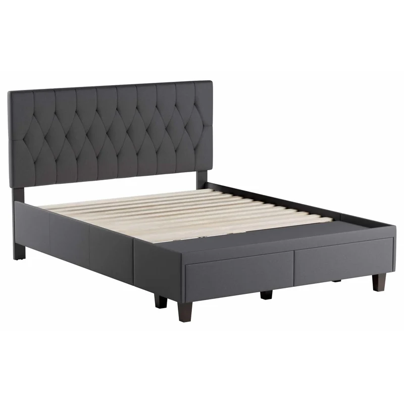 Weekender Morris Platform Bed- Charcoal (Full)
