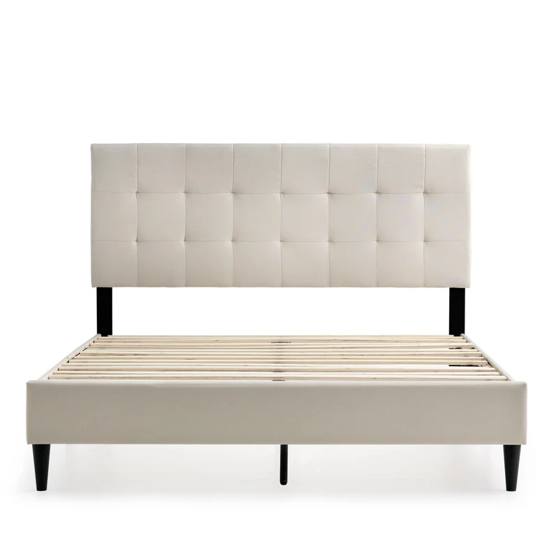 Weekender Jensen Platform Bed- Pearl (Queen)