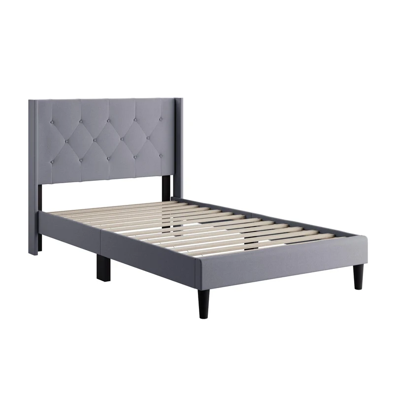 Weekender Drake Platform Bed- Stone (Twin)