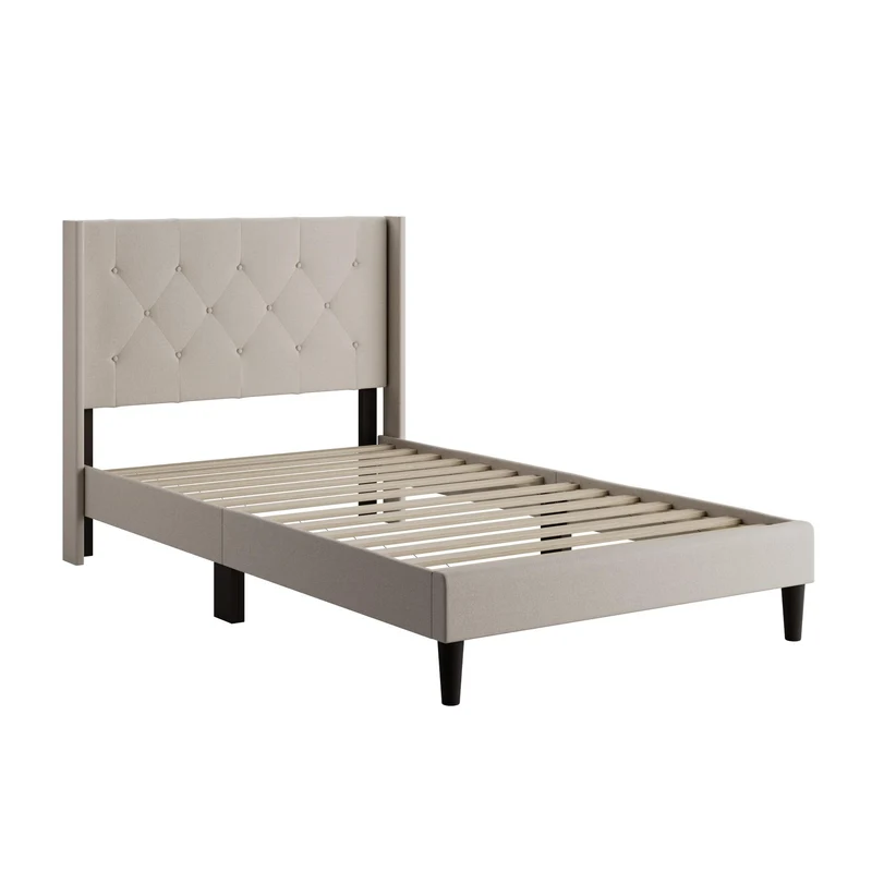 Weekender Drake Platform Bed- Pearl (Full)