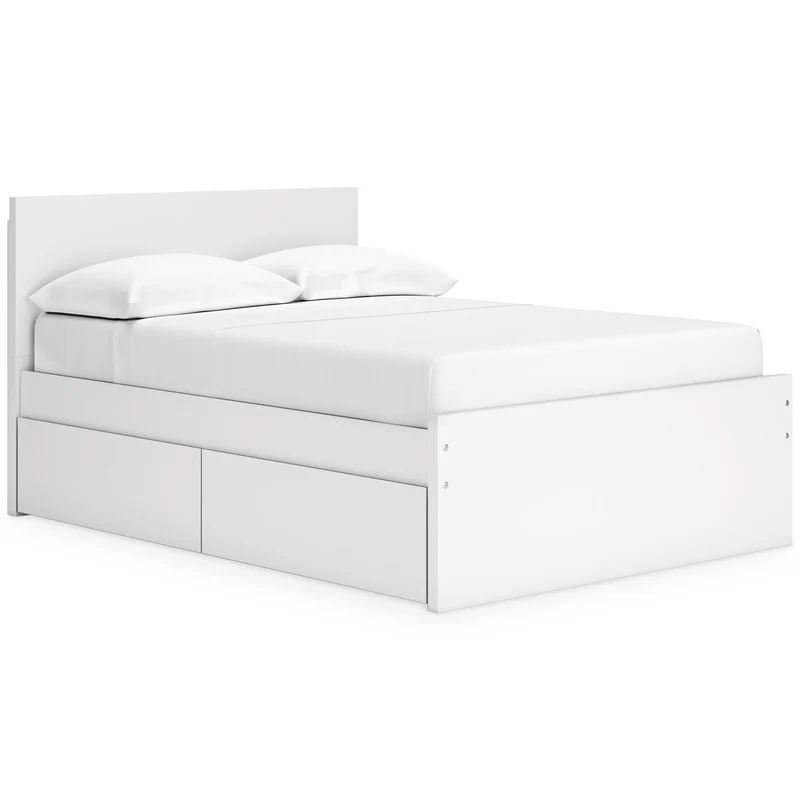 Signature Design by Ashley Onita EB9630B15 Full Panel Platform Bed with 2 Side Storage