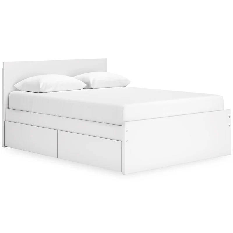 Signature Design by Ashley Onita EB9630B16 Queen Panel Platform Bed with 2 Side Storage