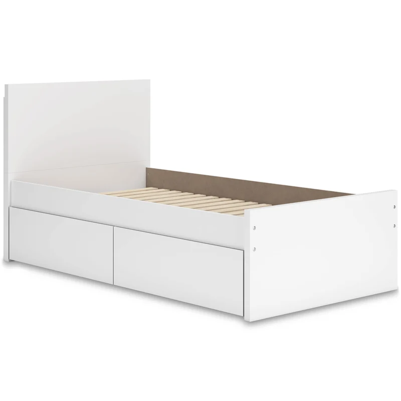 Signature Design by Ashley Onita EB9630B10 Twin Panel Platform Bed with 1 Side Storage