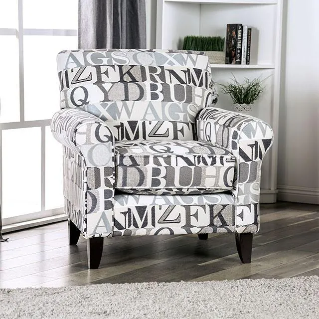 Furniture of America Verne SM8330-CH-LT Letter Chair