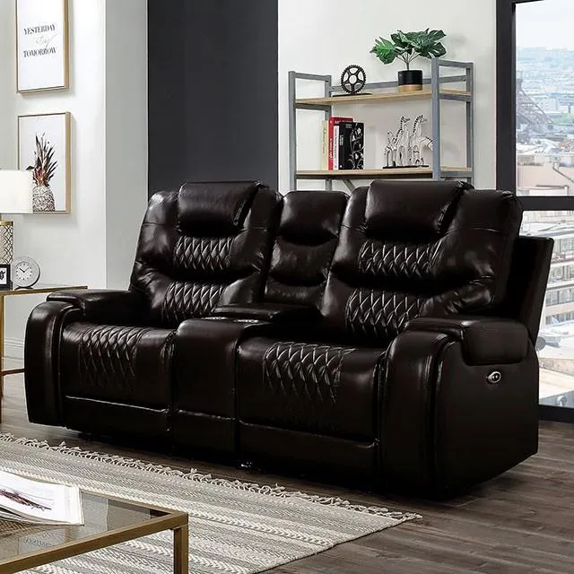 Furniture of America Marley CM6894BR-LV Power Love Seat