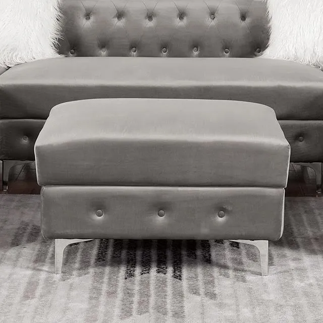 Furniture of America Ciabattoni CM6256GY-OT Ottoman