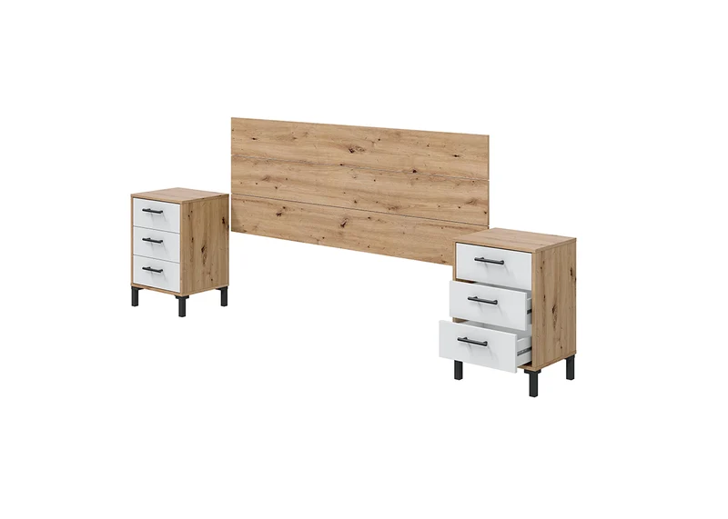 Cabecero de Cama Velvet. Cabezal + 2 Mesitas