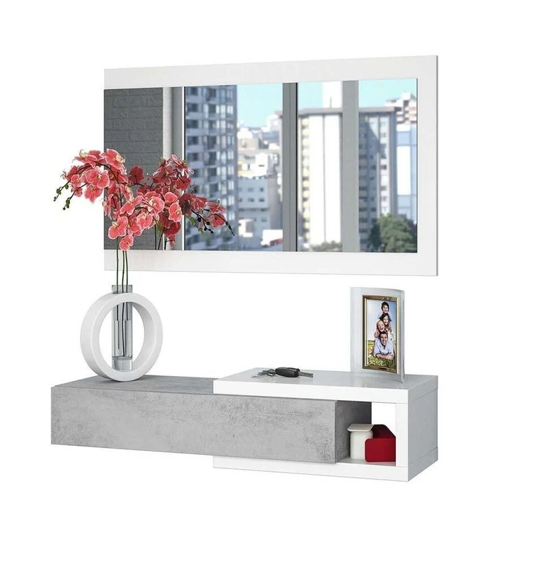Mueble Recibidor Noon + Espejo y Cajon