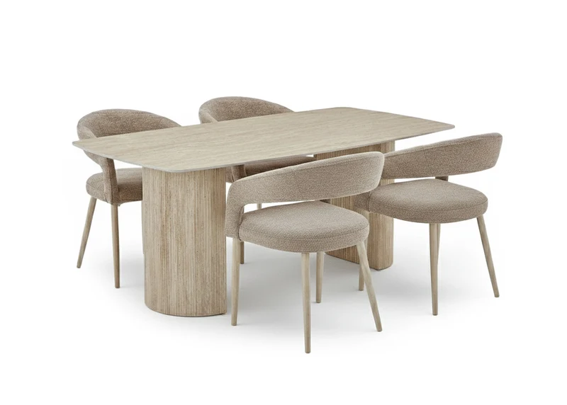 Mesa de Comedor Petra 178cm + 4 Sillas