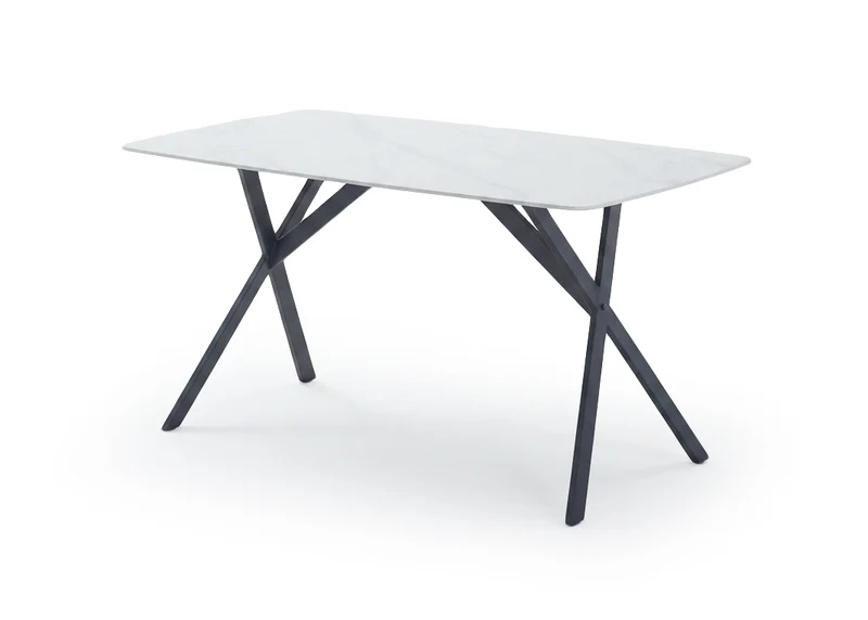 Mesa Fija Tere con Acabado Marmol 160cm. Comedor o Cocina