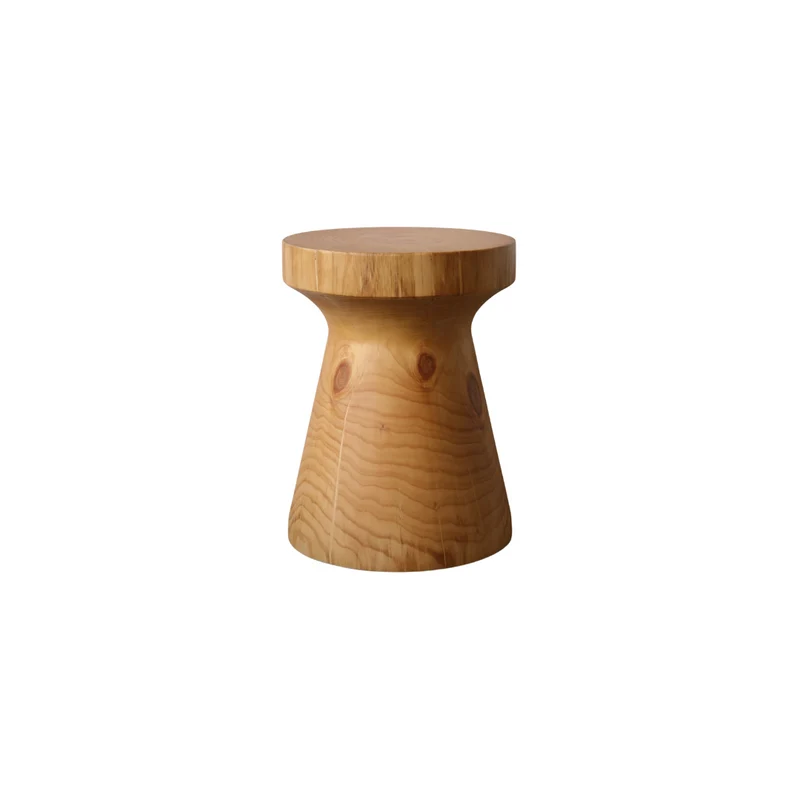 Mesa auxiliar Sova – madera maciza de pino – nogal claro
