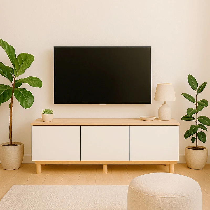 Mueble TV Nolla 150 Blanco Natural