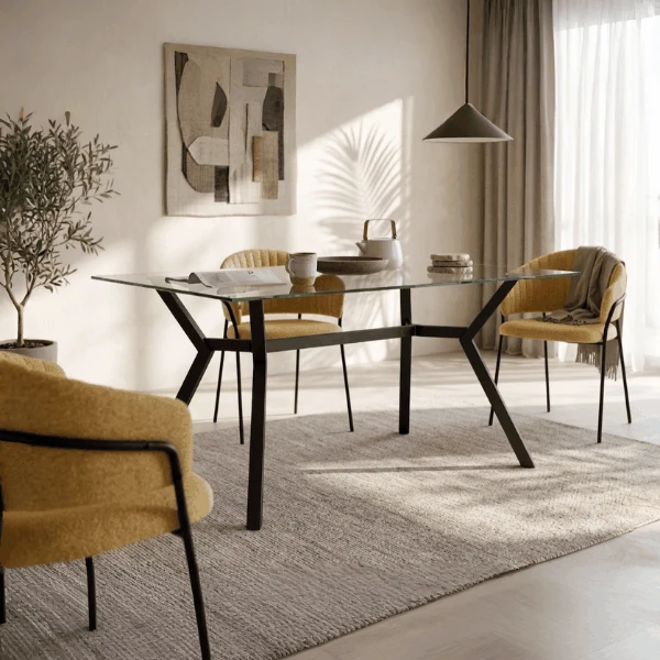 Mesa cristal ANITA rectangular