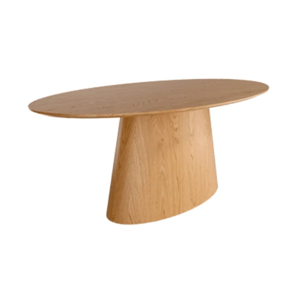 Mesa de comedor ovalada BIMAN madera