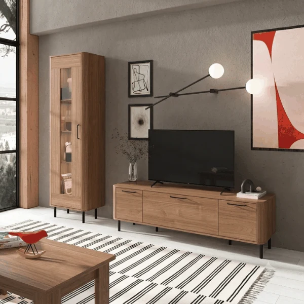 Mueble salón con vitrina NAPOLI ambiente 5