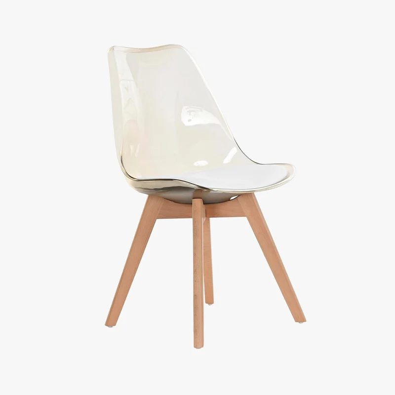 Cadeira Efeito Luminoso Bege 54X47X83 EAMES